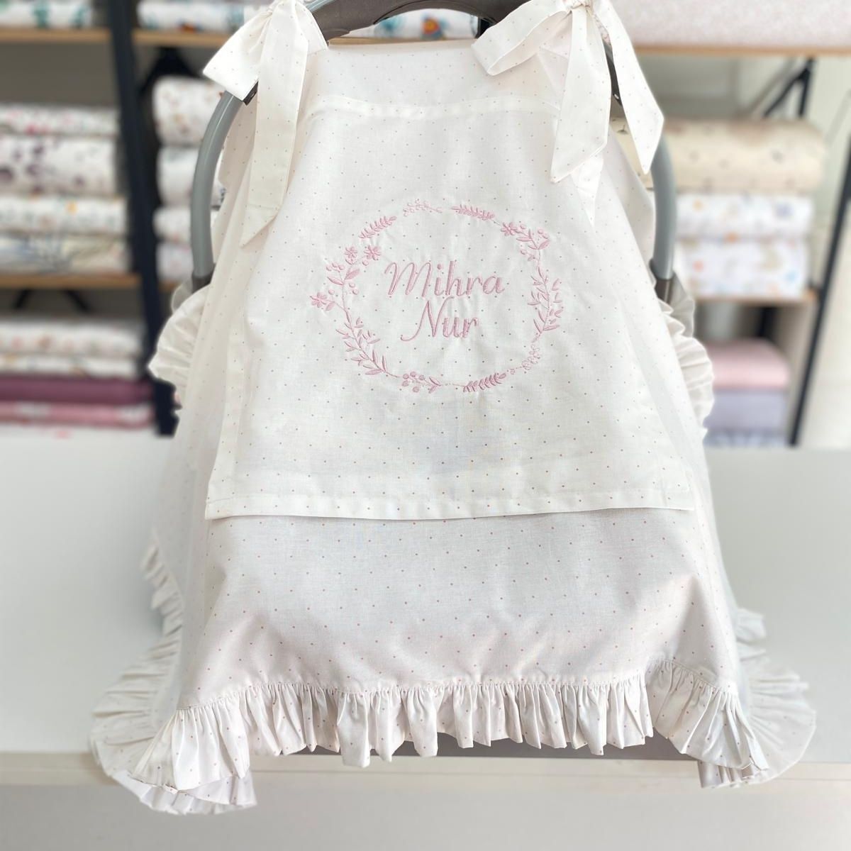 Puset Örtüsü Nakışlı