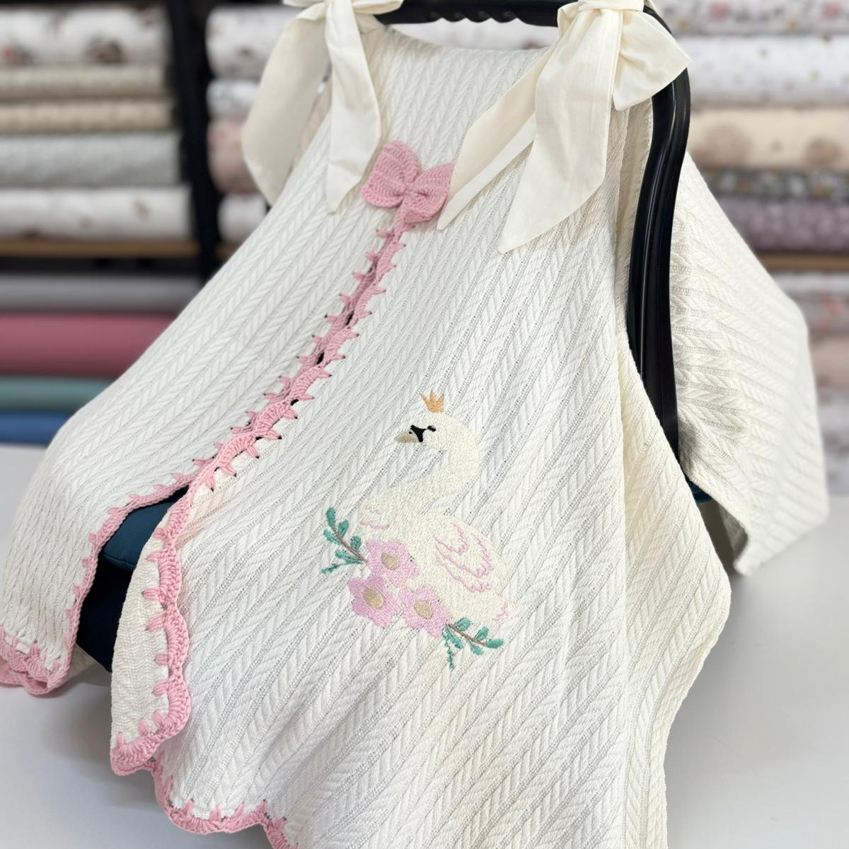 Puset Örtüsü Nakışlı