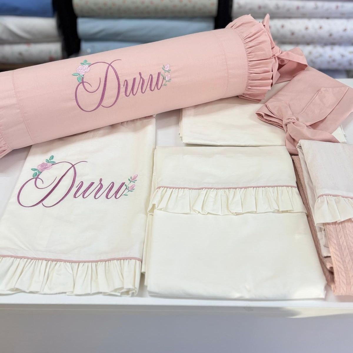 Pike Nevresim Set Şeker Yastık 6 Parça Pamuklu